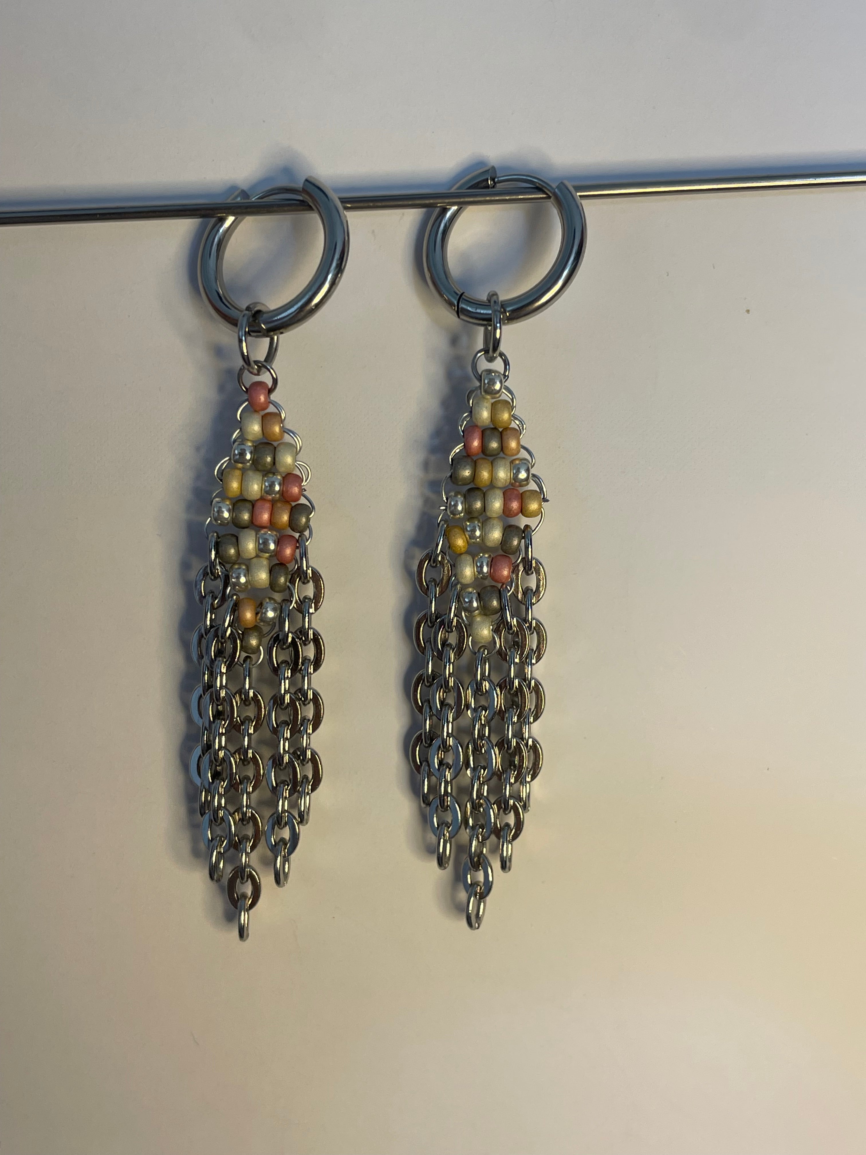 Boucles d’oreilles en acier inoxydable